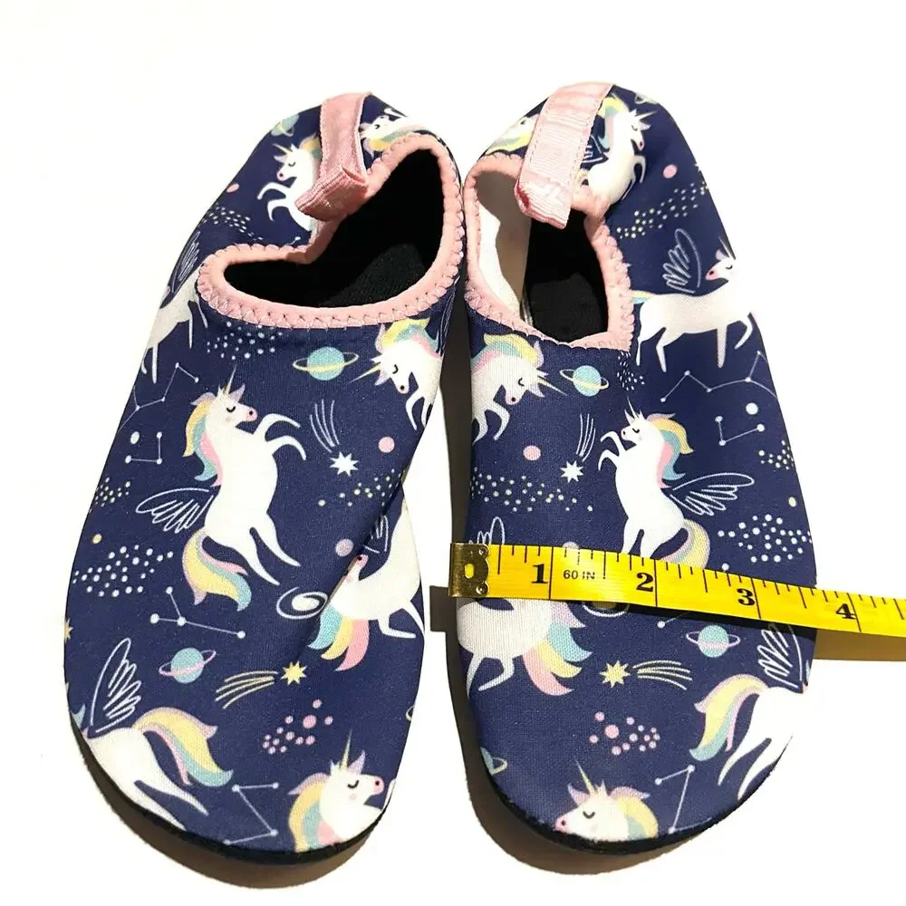 TF Unicorn Print Purple Water Shoes Youth Girls Size 1-2